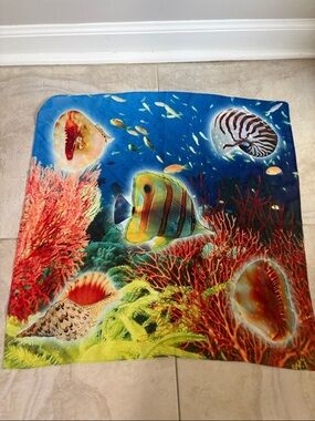 Underwater Tropical Fish Decorative light weight Scarf